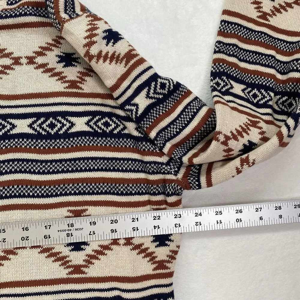 American‎ Rag Men's Chalet Geometric Print Grandpa Cosby Pullover Sweater Sz XL
